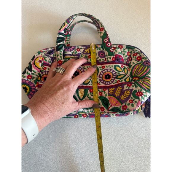 Vera Bradley Retired Lunch Date Tote Bag Viva la Vera Cosmetic Paisley NWOT - Picture 4 of 6